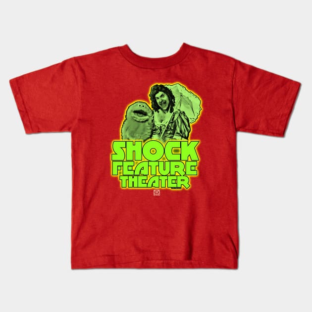 GREEN MINI & OOKIE SHOCK FEATURE THEATER Kids T-Shirt by RobSchrab